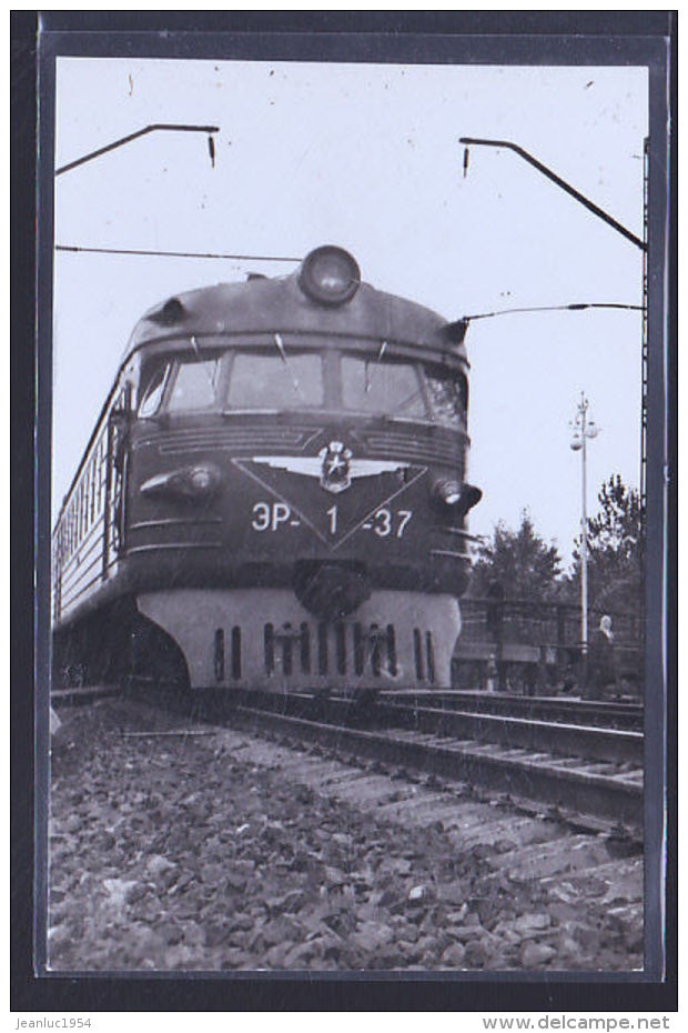 RUSSIE LOCOMOTIVE PHOTO CARTE - Other & Unclassified