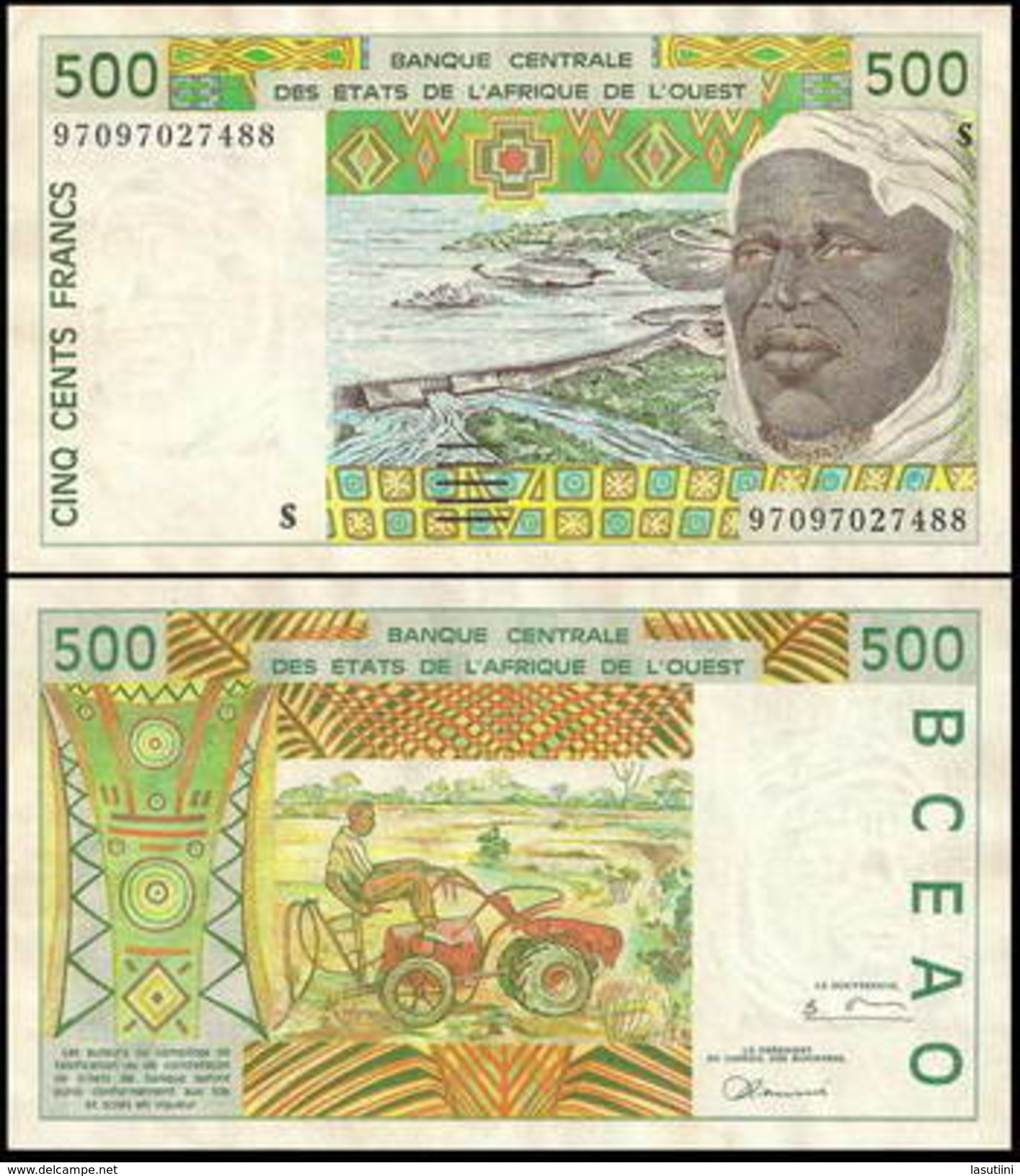 Guinea Bissau 500 Francs 1997 WAS P910 AXF - Guinea–Bissau