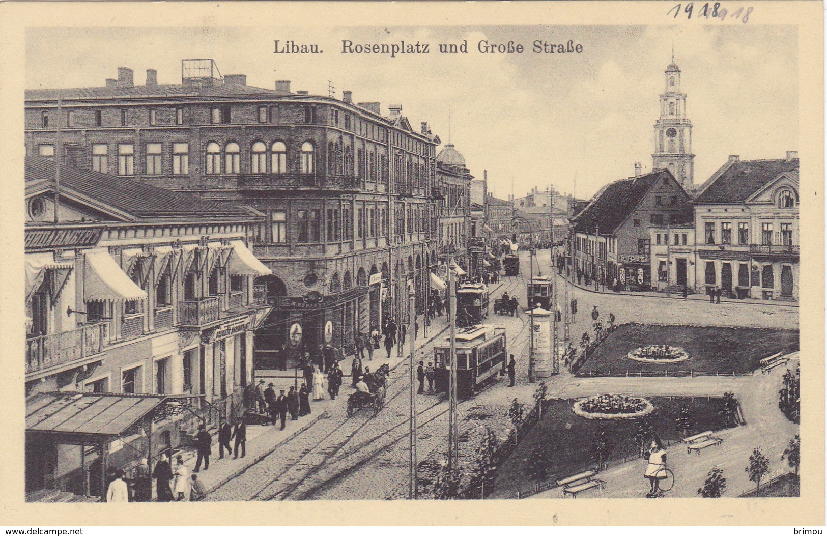 Carte Postale 1918 De Libau, Lettonie. - Lettonie
