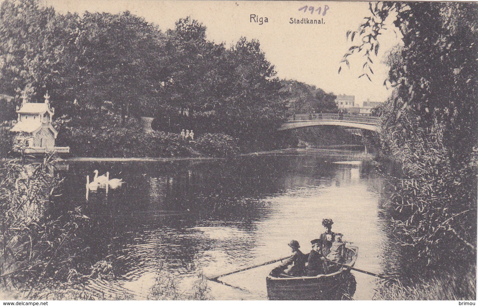 Carte Postale 1918 De Riga, Lettonie. - Lettonie