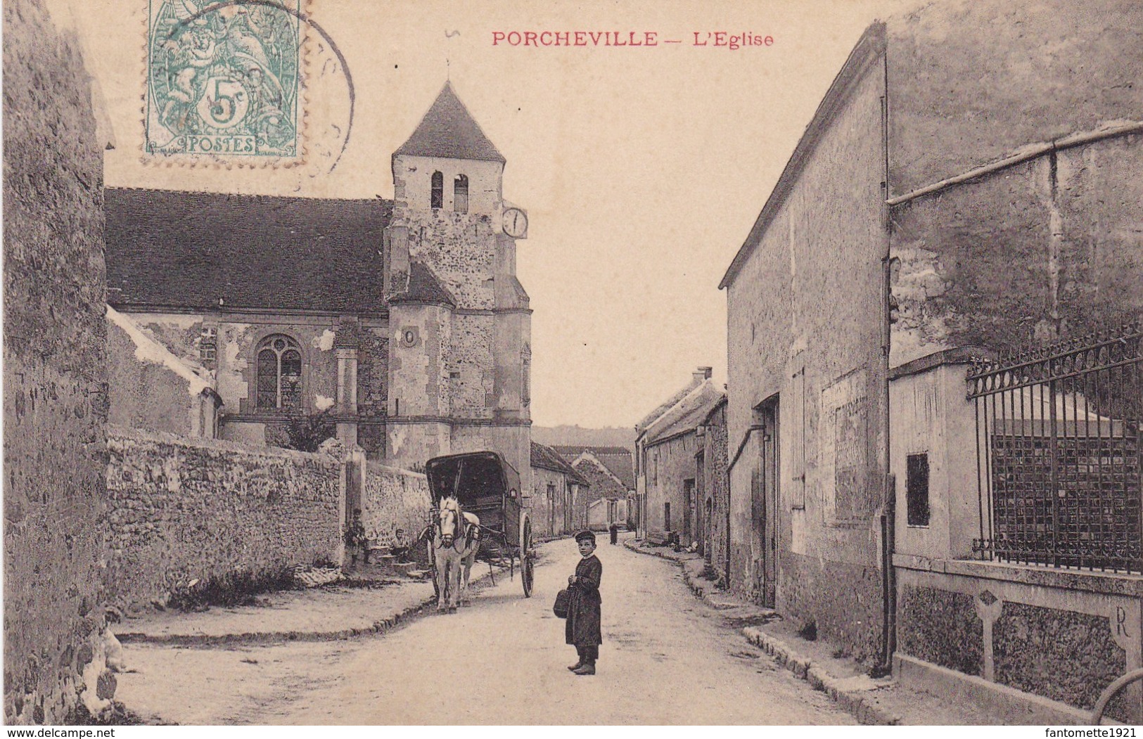 PORCHEVILLE L'EGLISE (dil185) - Porcheville