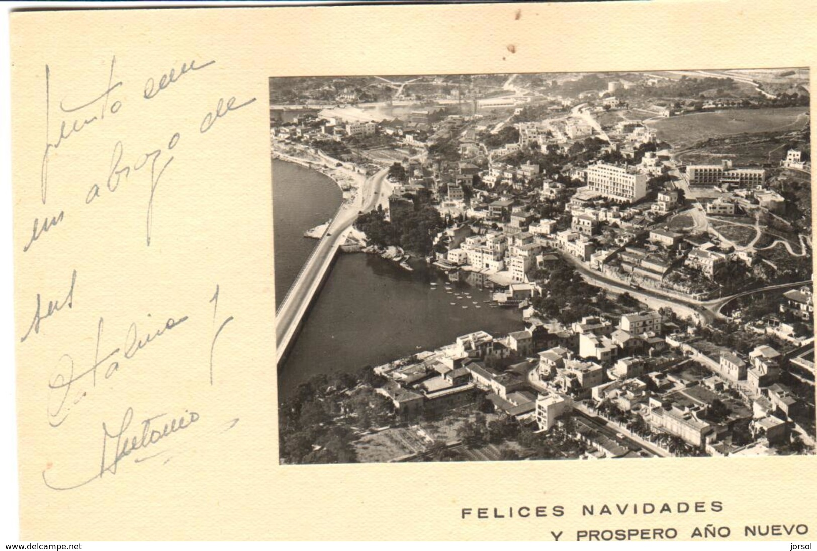 POSTAL    FELICITCION NAVIDEÑA CON FOTOGRAFIA DE MALLORCA  (FOTO PLANAS) - Autres & Non Classés