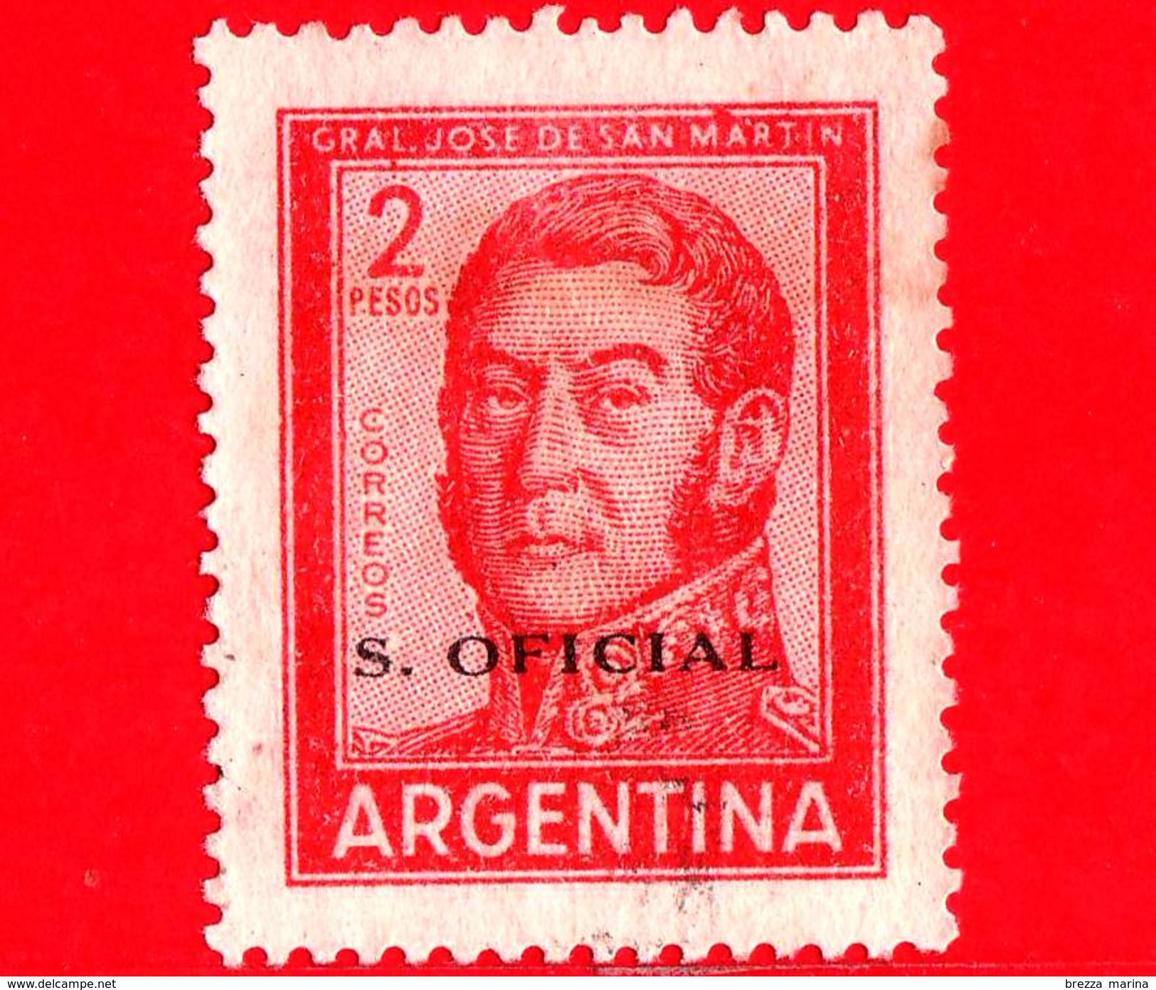 ARGENTINA - Usato - 1961 - Generale José Francisco De San Martín (1778-1850) - 2 - S. Oficial - Servizio