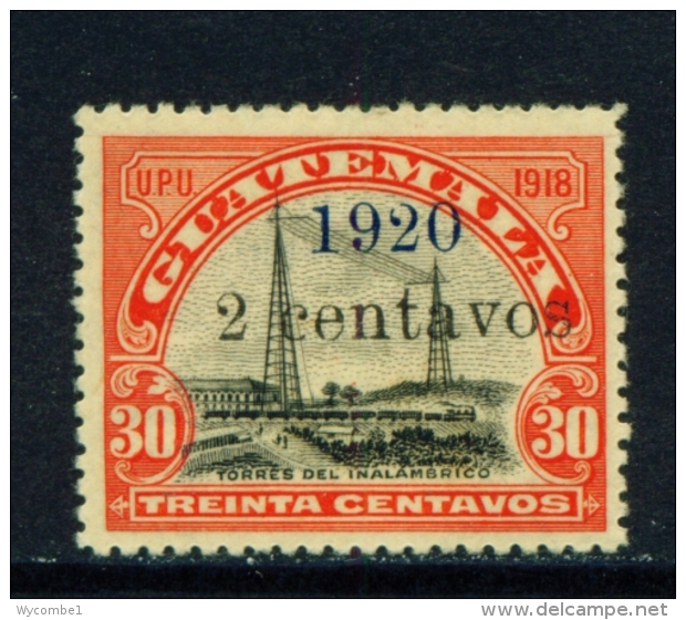 GUATEMALA  -  1920  Surcharge  2c On 30c  Mounted/Hinged Mint - Guatemala