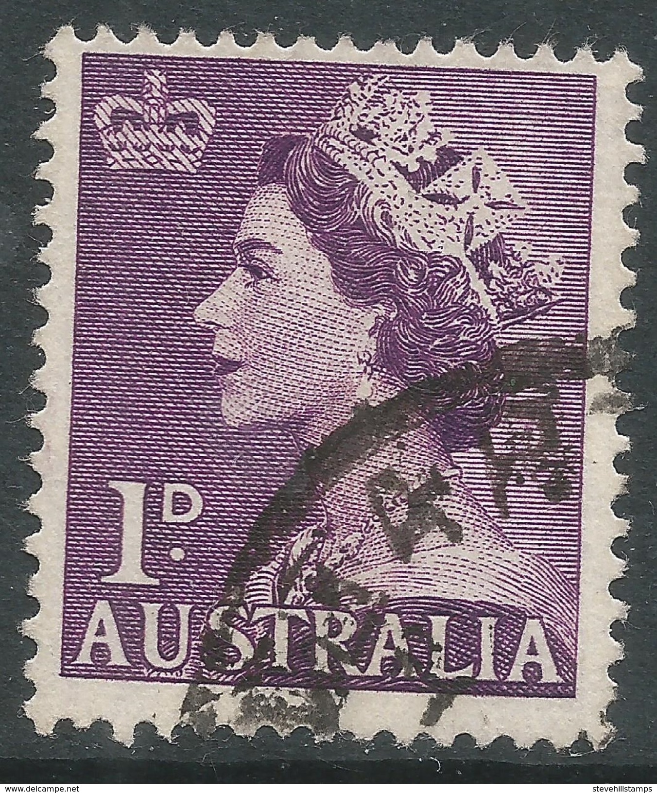 Australia. 1953-6 QEII Definitives. 1d Used SG 261 - Used Stamps