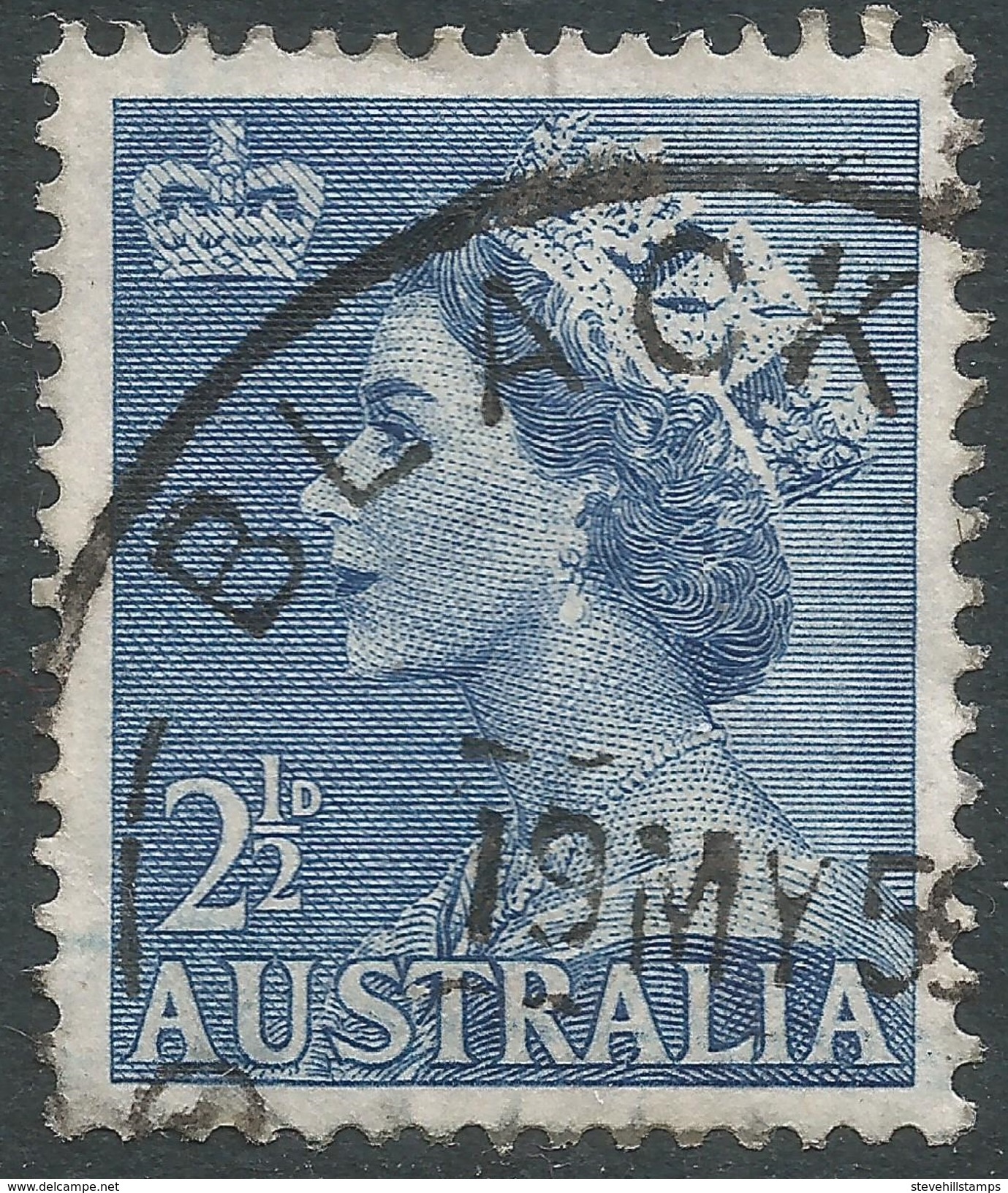 Australia. 1953-6 QEII Definitives. 2½d Used SG 261a - Used Stamps