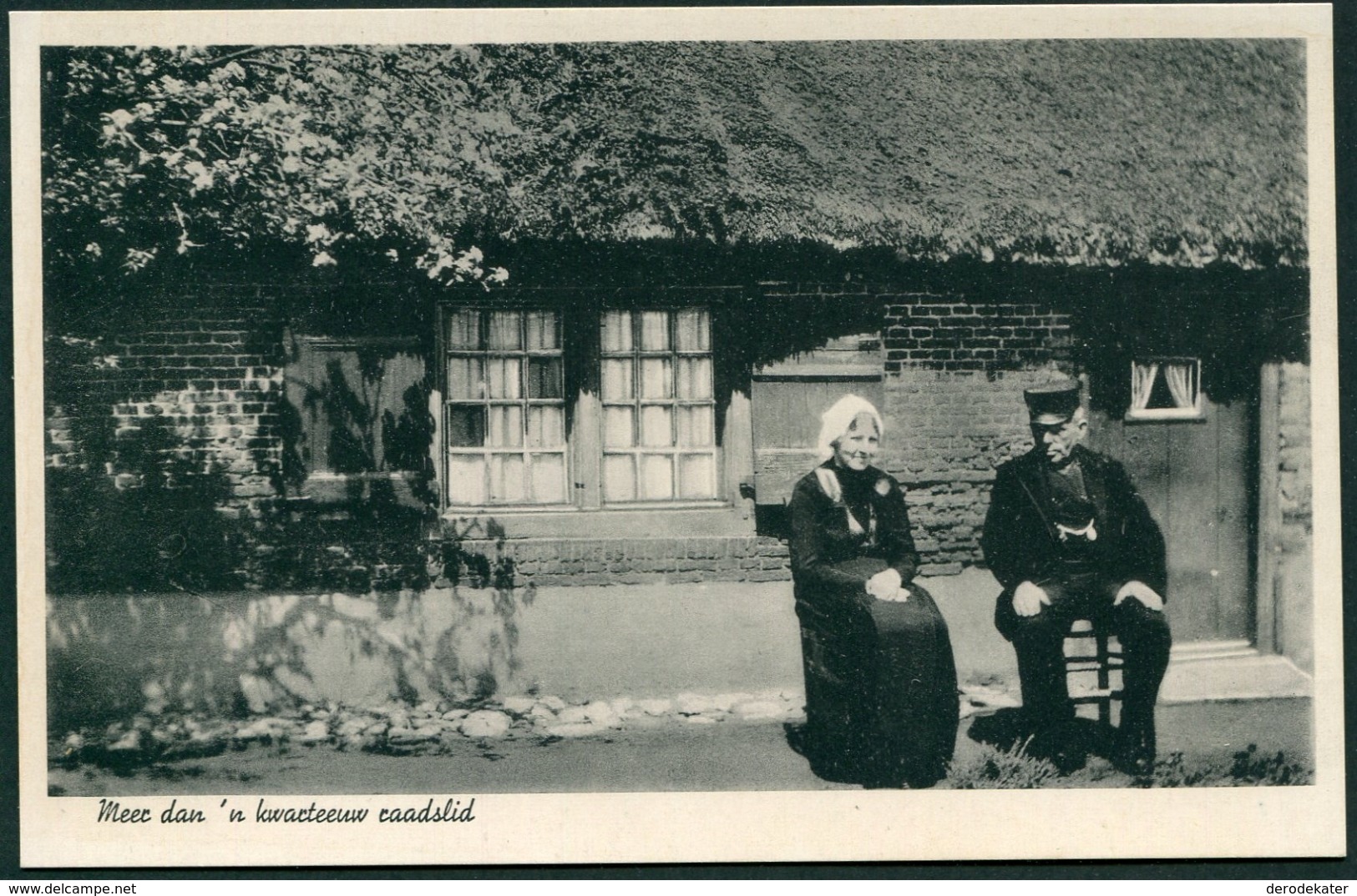 MEER DAN 'N KWARTEEUW RAADSLID.LAREN.NOORD HOLLAND.KLEDERDACHT.COSTUME TRADITIONELLE.BOERDERIJ.FOLKLORE.ONGELOPEN.FRAAI! - Laren (NH)