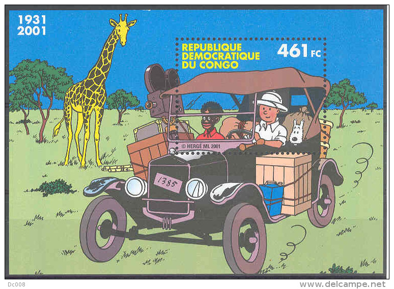 COB BL205 Tintin-Kuifje 2001 MNH - Ongebruikt