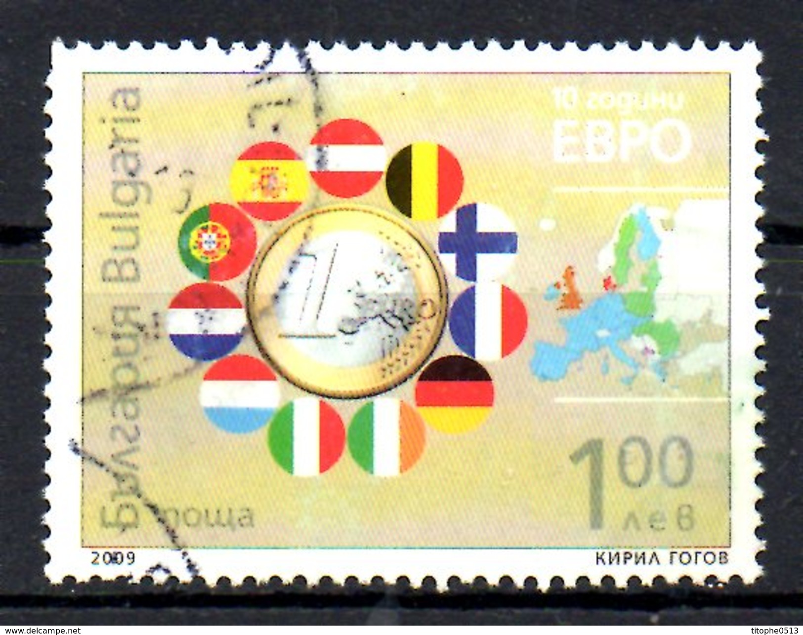 BULGARIE. N°4224 Oblitéré De 2009. Euro. - Munten