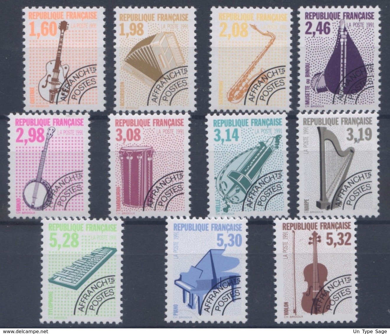 France - Préobiltérés N°216 à 226 - Neuf - Cote 96&euro; (F115) - 1989-2008