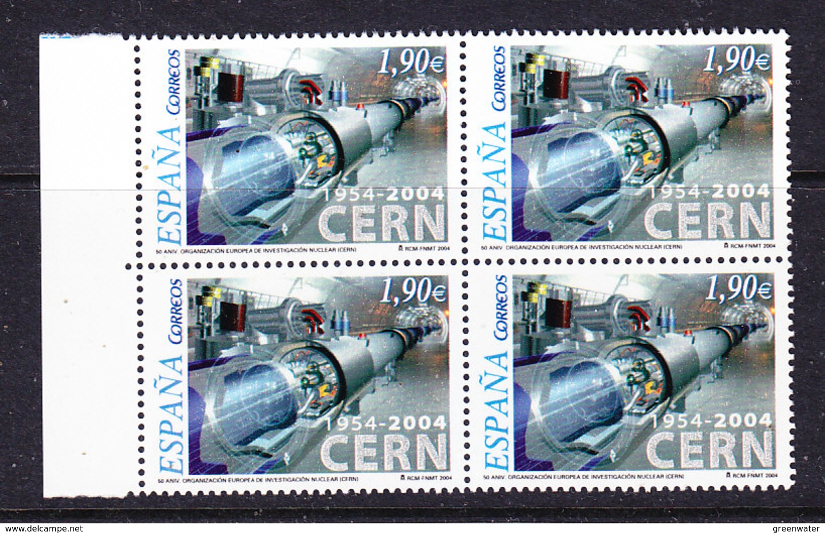 Spain, 2004 Cern 1v   Bl Of 4 (margin)  ** Mnh (35839) - Europese Gedachte