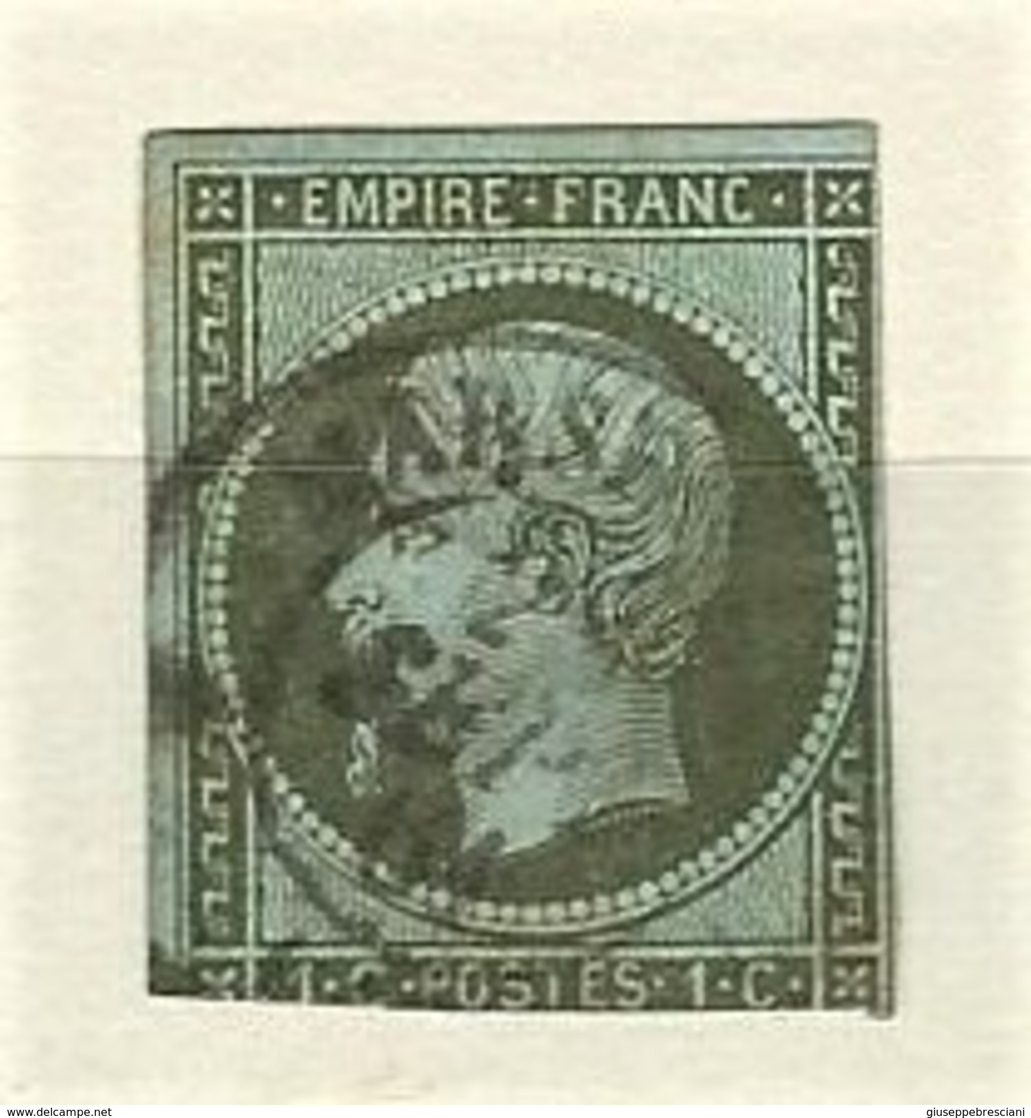 FRANCIA 1853 - Empereur Napoleon III -  1 C. - Yt:FR 11 - 1853-1860 Napoleone III