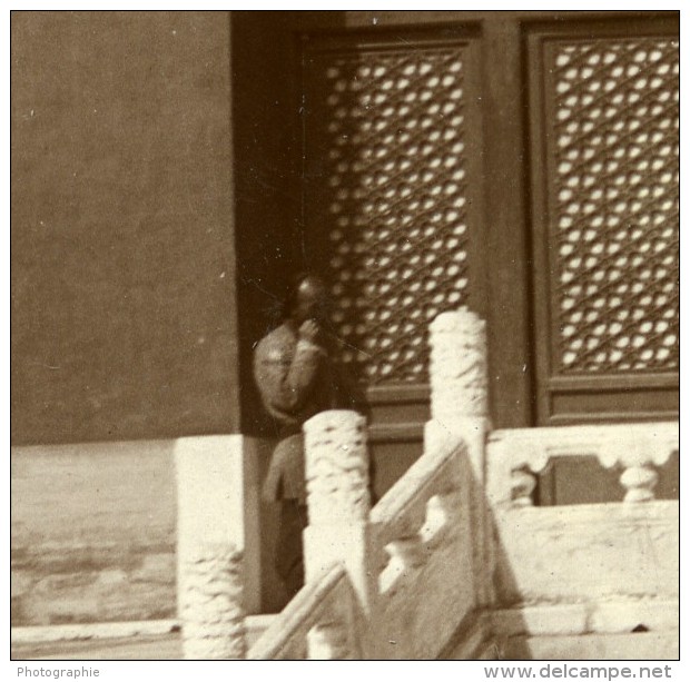 Chine Pékin Beijing Le Temple Du Ciel Salle De L'abstinence Ancienne Photo 1906 - Places