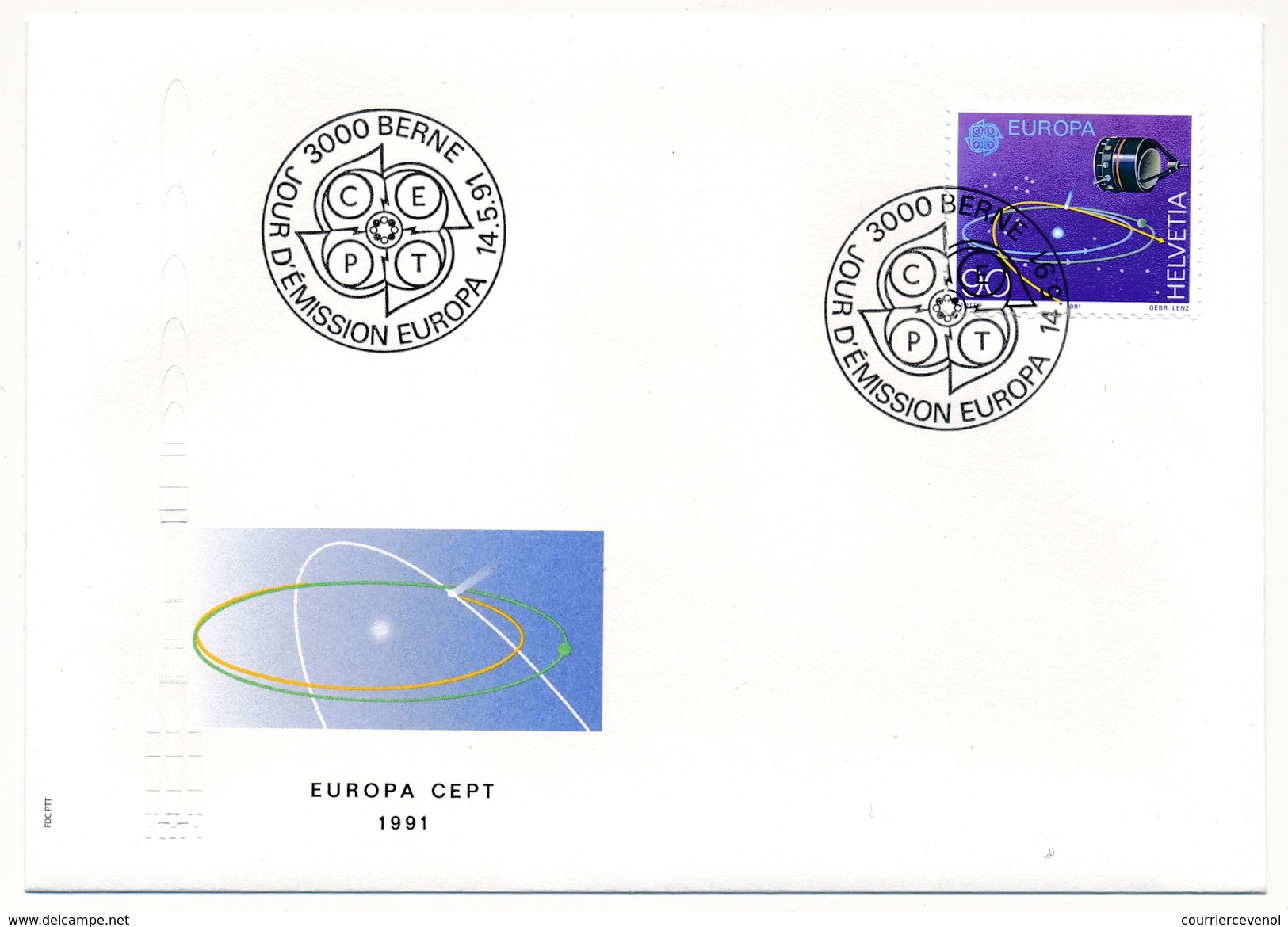 SUISSE - 3 Enveloppes FDC - Europa 1991- Berne - FDC