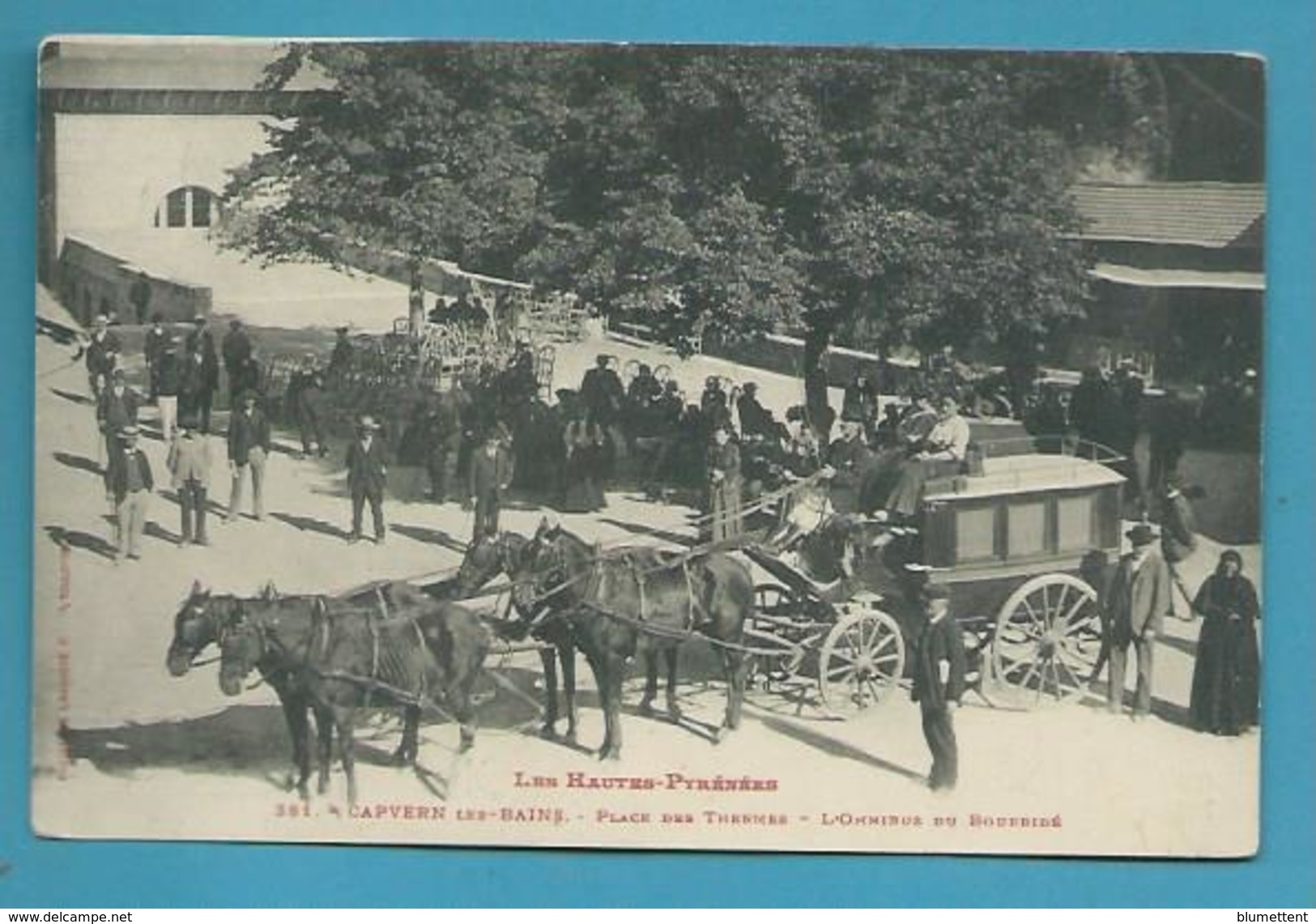 CPA LABOUCHE 381 - Attelage L'Omnibus Du Bourridé Place Des Thermes CAPVERN-LES-BAINS 65 - Otros & Sin Clasificación