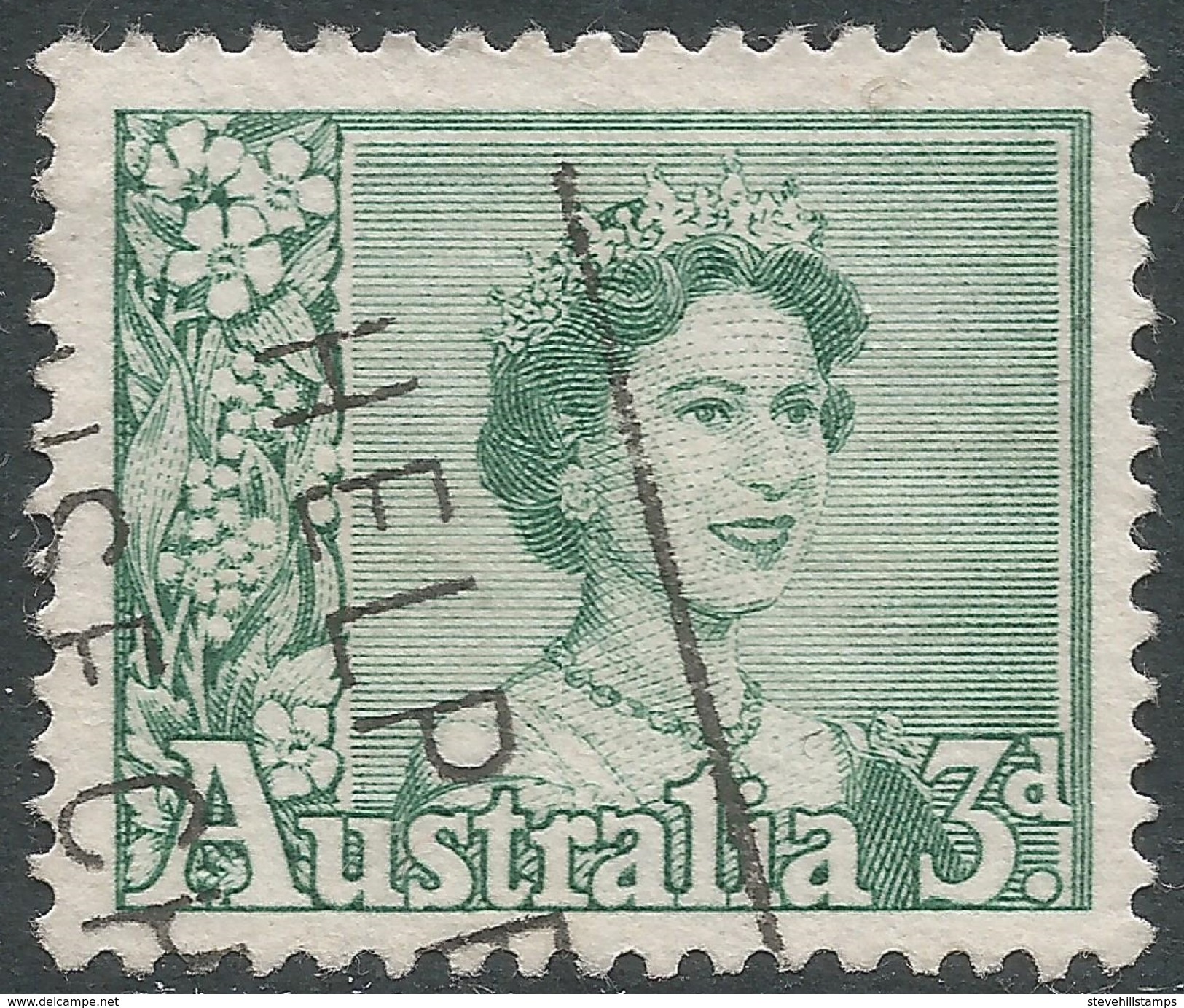 Australia. 1959-63 QEII Definitives. 3d Used. SG 311 - Used Stamps