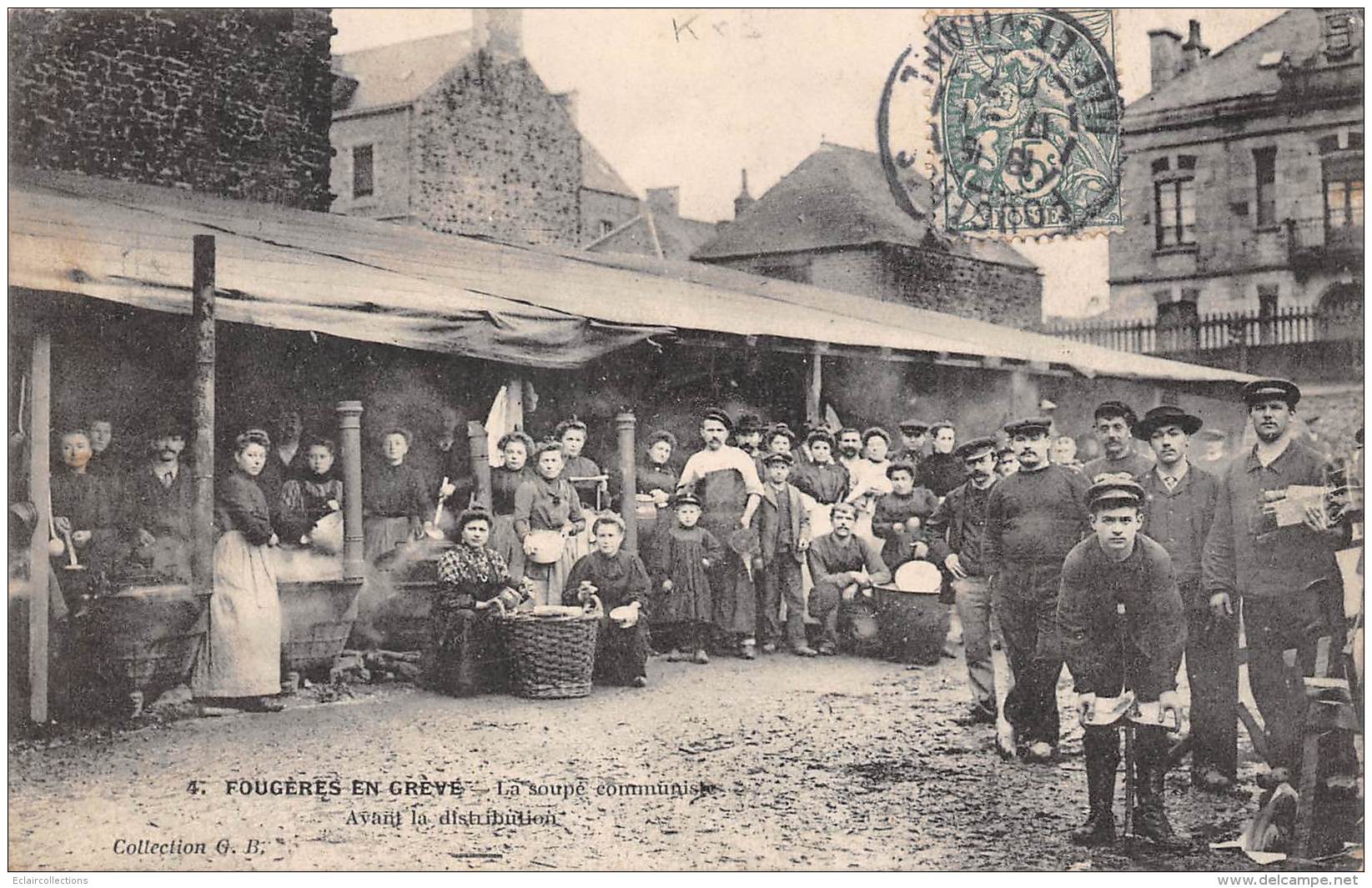 Fougères     35         Grèves. La Soupe Communiste     (voir Scan) - Fougeres