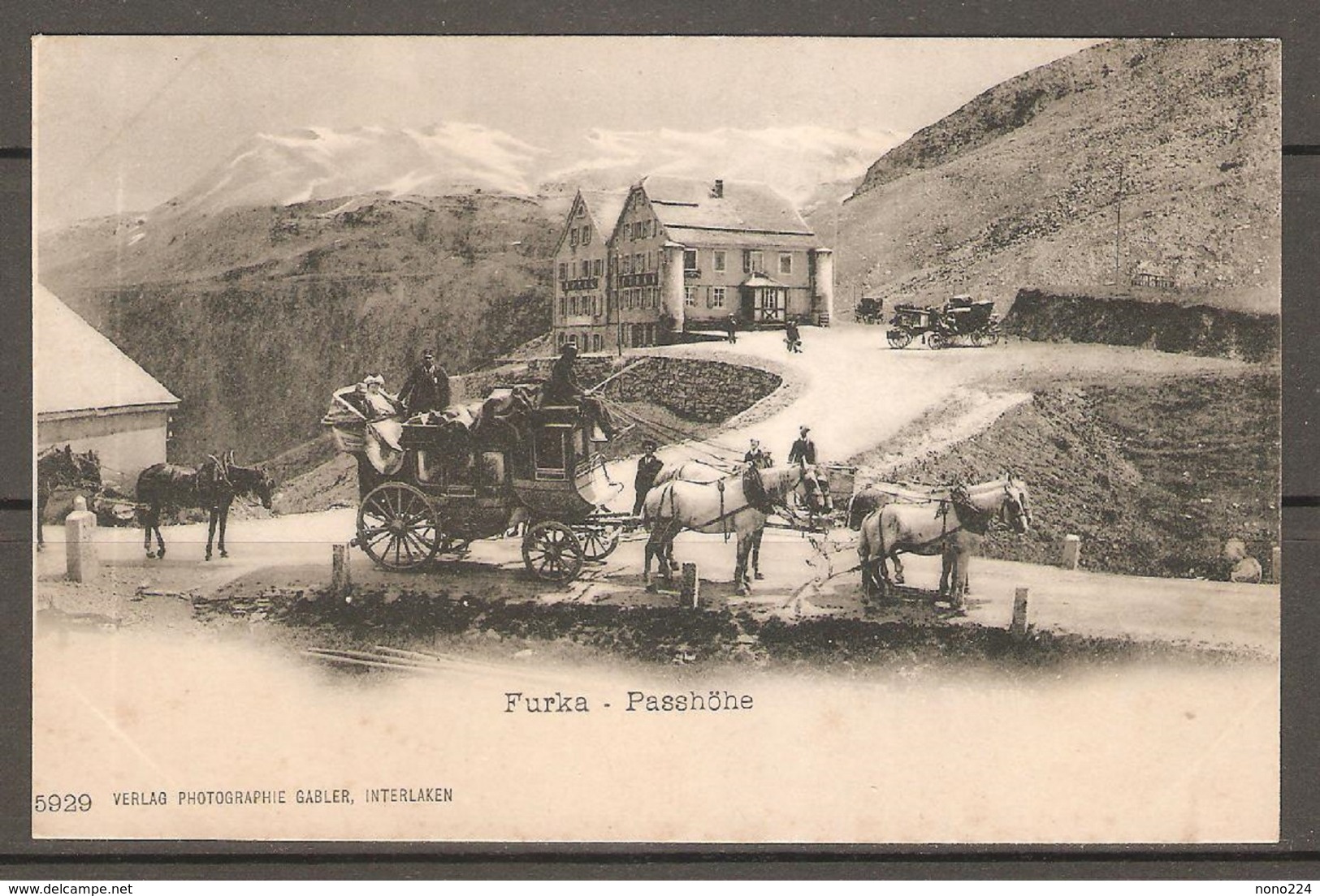 Carte Postale ( Col De La Furka / Diligence ) - Autres & Non Classés