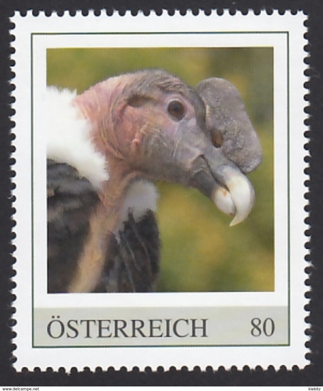 ÖSTERREICH 2015 ** Andenkondor /  Vultur Gryphus - PM Personalized Stamp MNH - Águilas & Aves De Presa