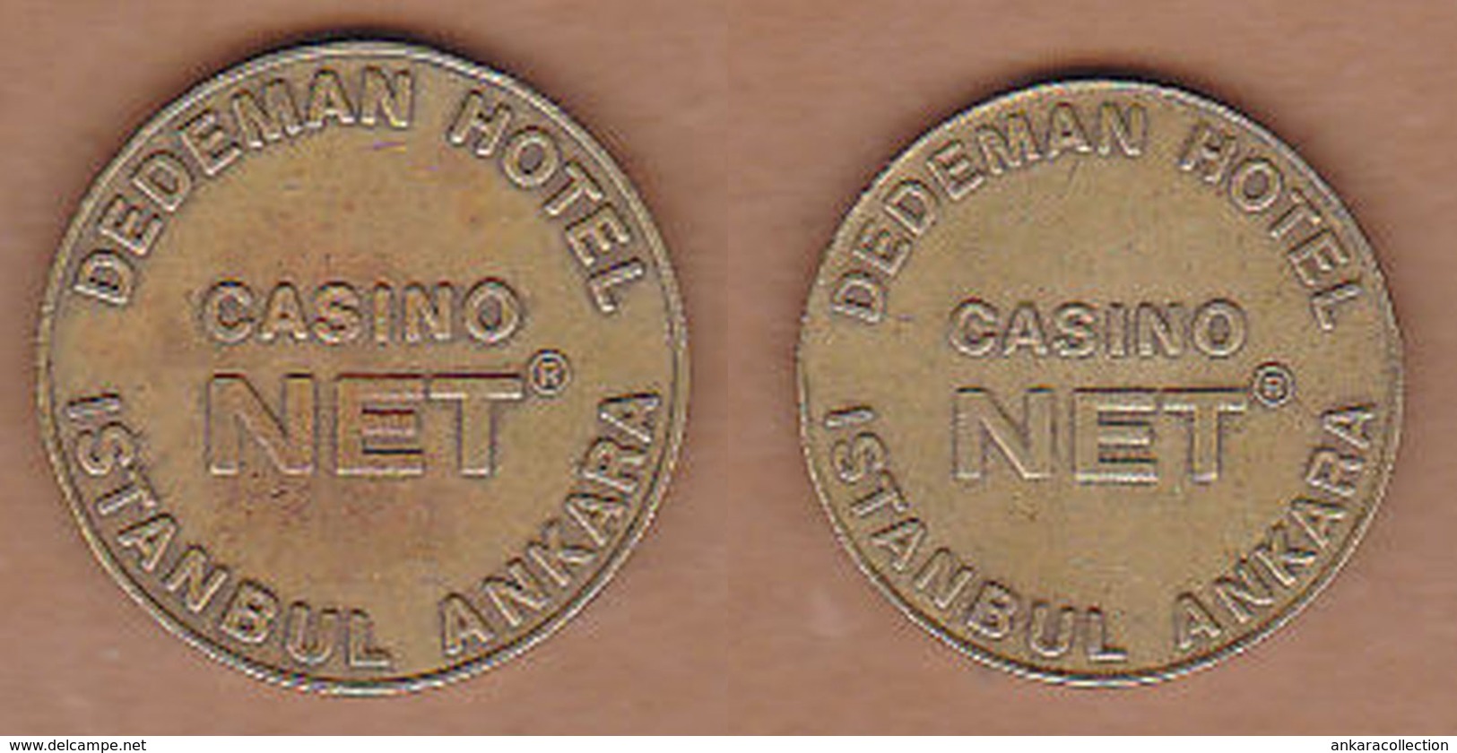 AC - DEDEMAN HOTEL CASINO NET GAME - AMUSEMENT TOKEN - JETON FROM TURKEY - Elongated Coins