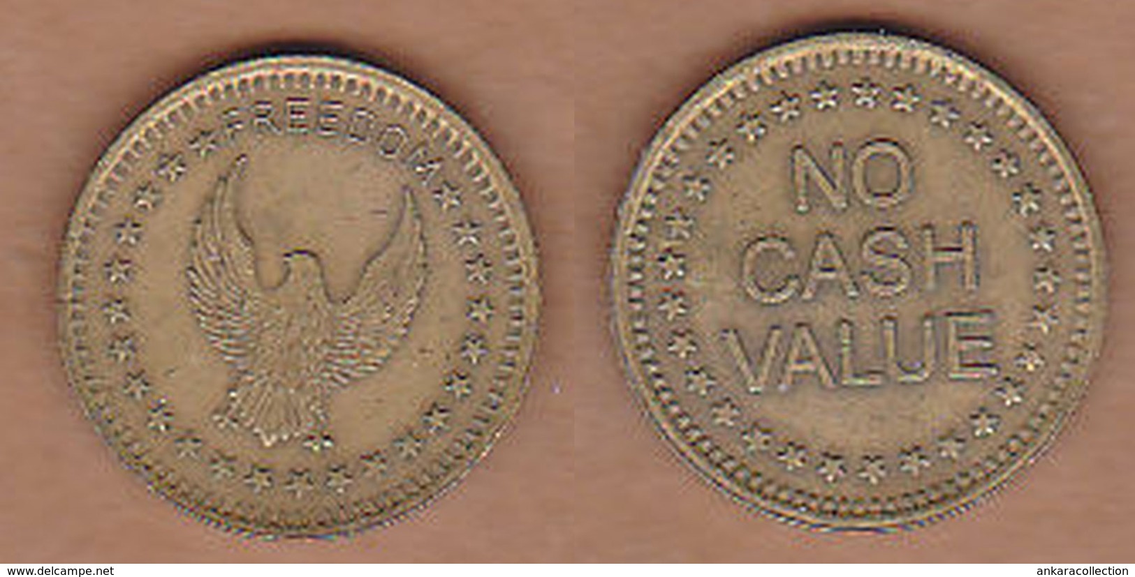 AC - FREEDOM GAME AMUSEMENT TOKEN JETON #2  FROM TURKEY - Elongated Coins