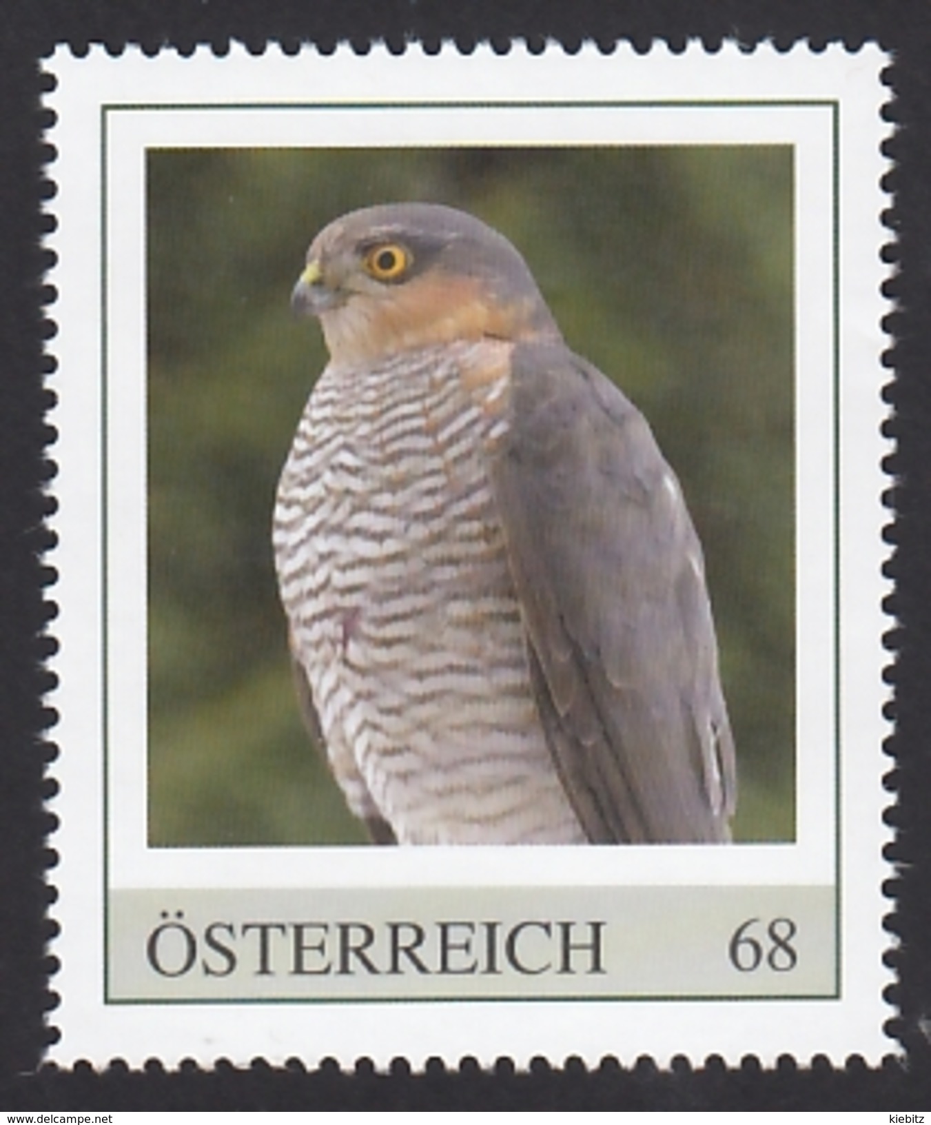 ÖSTERREICH 2015 ** Sperber / Accipiter Nisus - PM Personalized Stamp MNH - Adler & Greifvögel