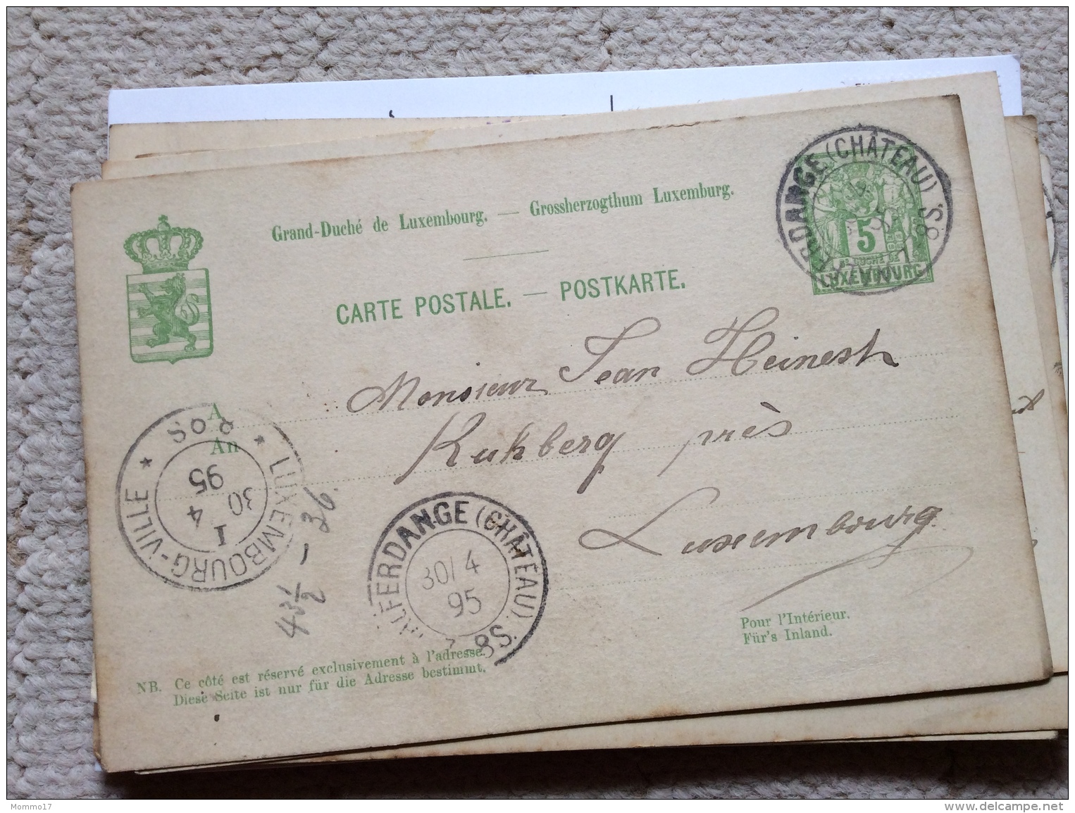 Luxembourg Carte WALFERDANGE-CHATEAU - Stamped Stationery