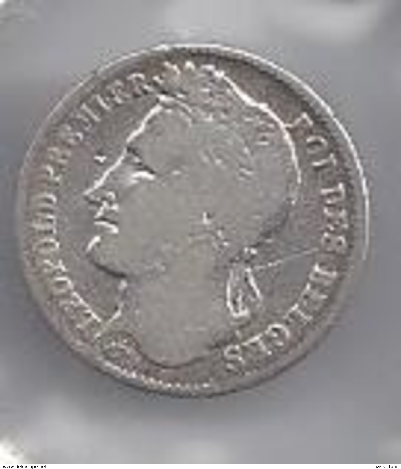 Leopold I 1/4 Frank Zilver Gelauwerd 1835  FRAAI +  -  M36 - 1/4 Franc