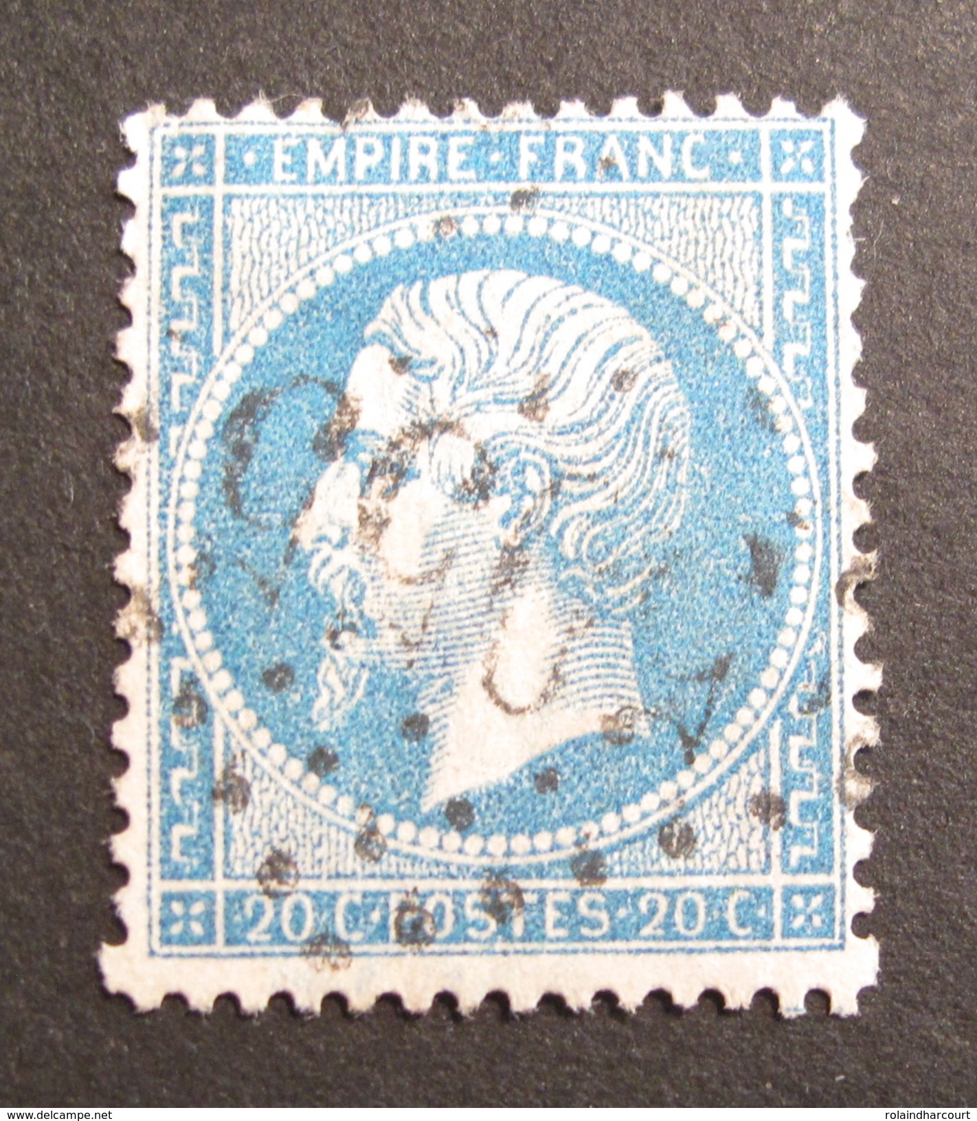 LOT R1631/582 - NAPOLEON III N°22 - GC 5055 PHILIPPEVILLE (ALGERIE) INDICE 3 - 1862 Napoleon III