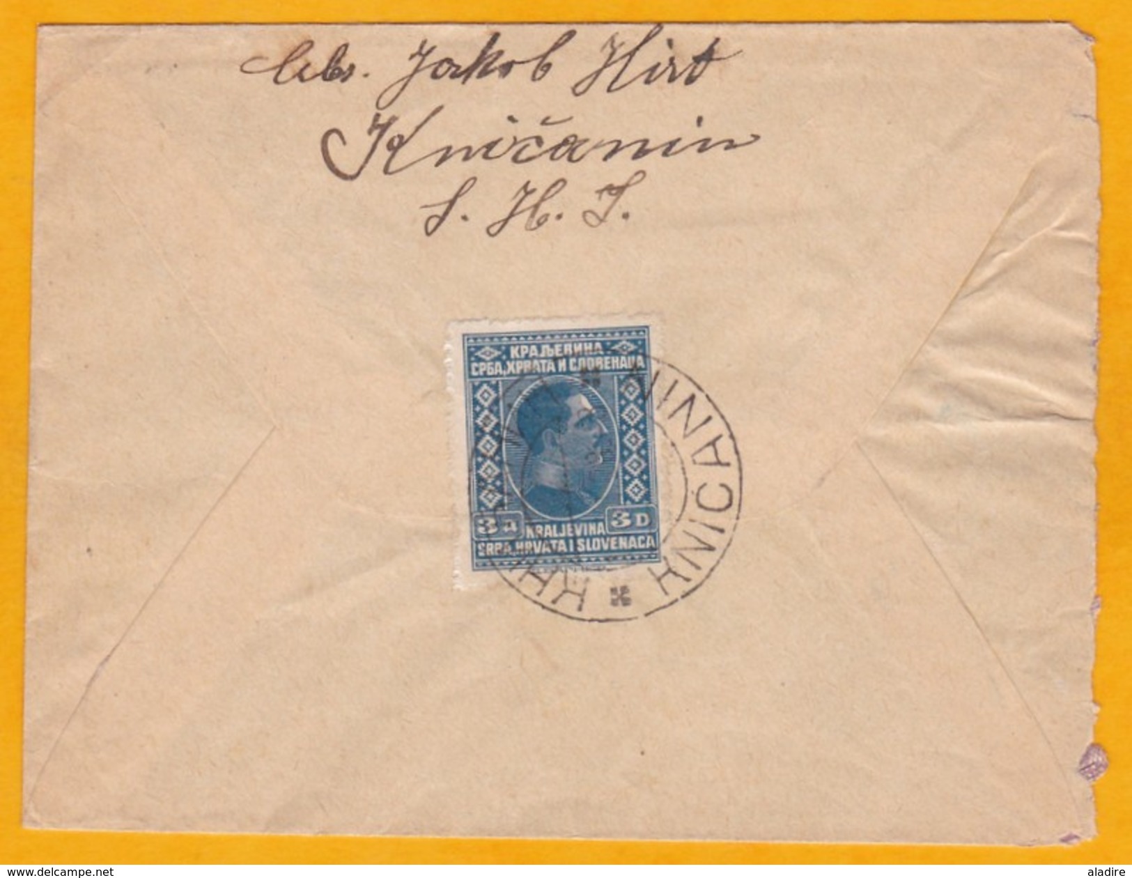 1925 - Enveloppe De  Knicanin, Voivodine, Serbie Vers Philadelphie, USA - Timbre Seul à 3 D - Servië