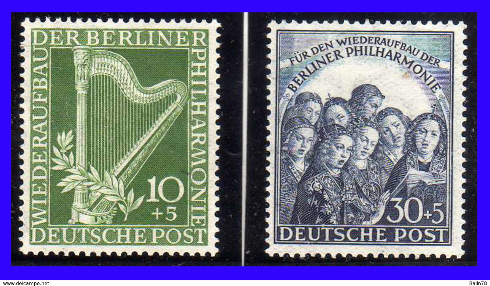 1950 - Alemania - Sc. 9NB4 / 9NB5 - MNH - Valor Catalogo 150&euro; - AL-132 - Nuovi