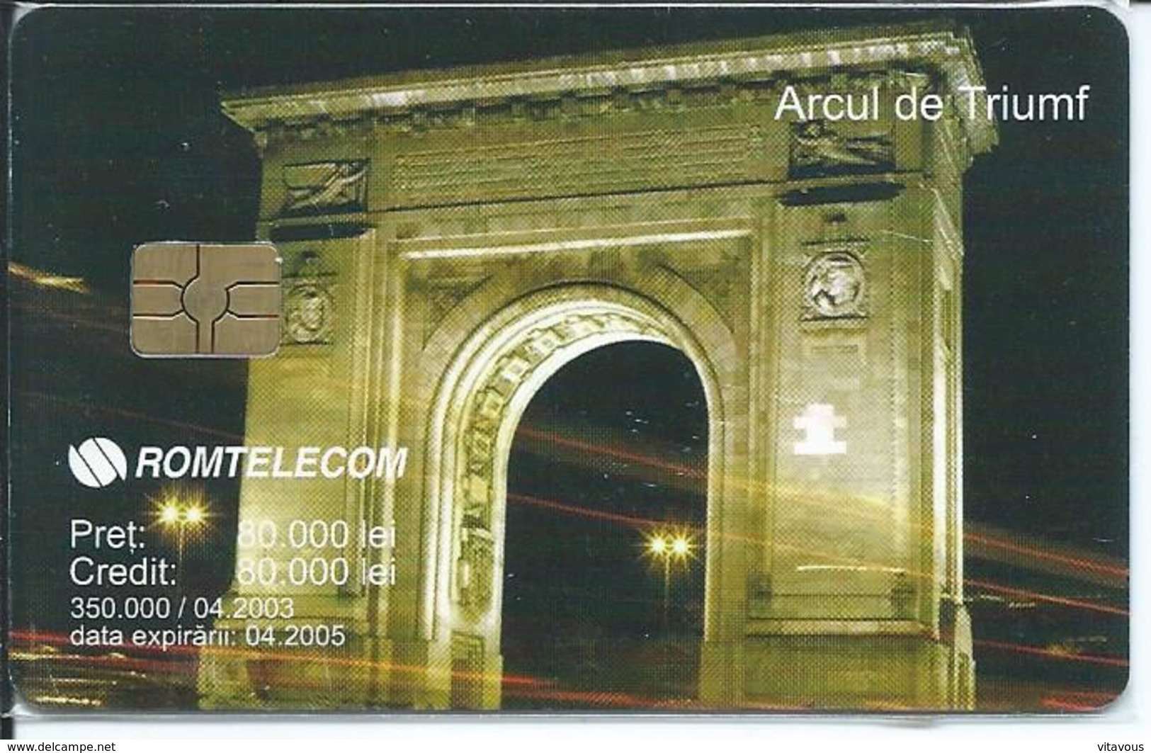 PARIS Arc De Triomphe - Monument Télécarte Phonecard  (S 39) - Roumanie