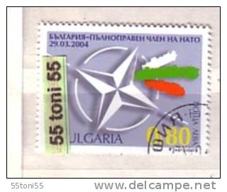 BULGARIA / Bulgarien 2004  A Full Member Of NATO   1v. – Used/oblitere (O) - Used Stamps