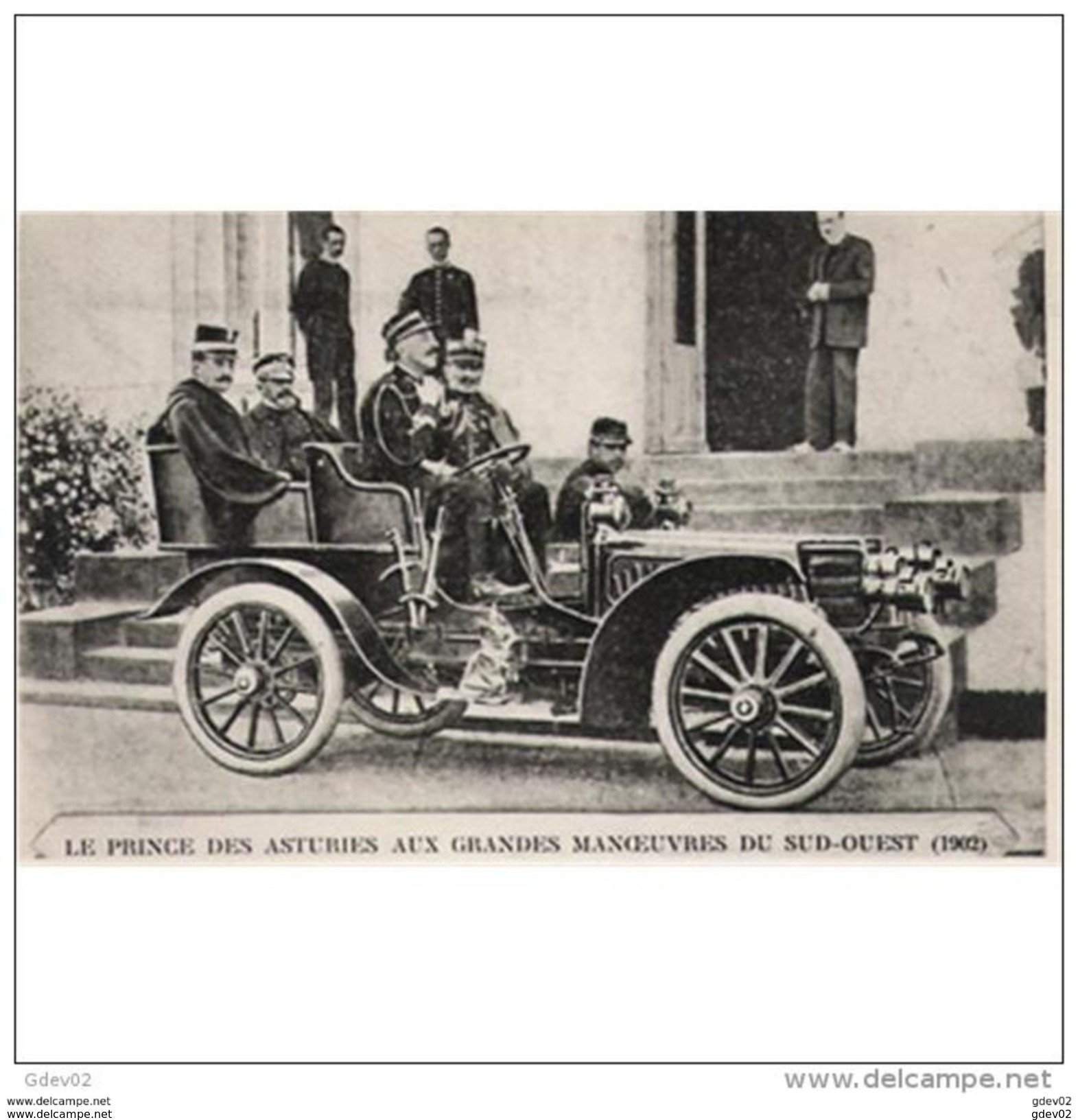 ATMVTP2004CPA-LFTM7045TCPH.Tajeta Postal De Coche Y Personajes.Tanporte Coche A Los PRINCIPES DE ASTURIA.1902 - Historische Figuren