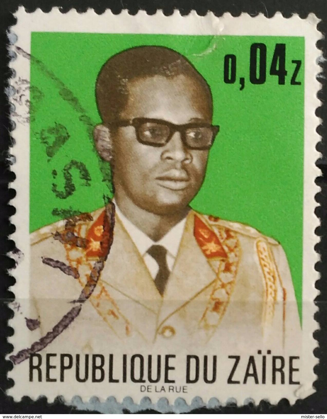 ZAIRE 1973 Presidente Mobutu. USADO - USED. - Gebraucht