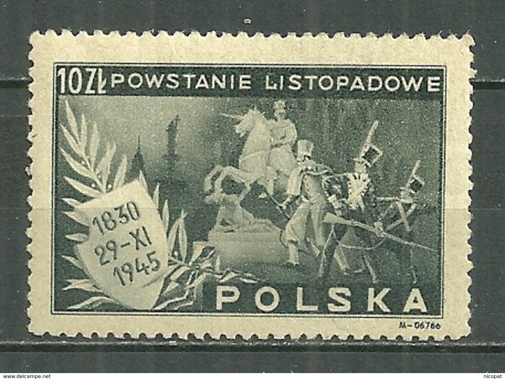 POLAND MNH ** 461 ANNIVERSAIRE INSURRECTION DE 1830, Cheval, Armure Statue De Sobieski Roi - Unused Stamps