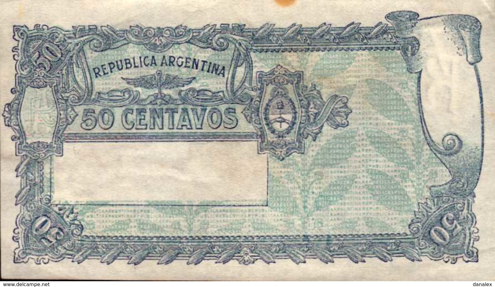 ARGENTINE  50 CENTAVOS De L1947(48)  Pick 256  XF/SUP - Argentina