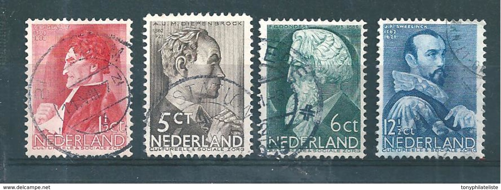 Pays Bas Timbres De 1934  N°272 A 275    Oblitérés - Gebraucht