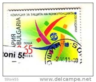 BULGARIA  / BULGARIE   2011 Commission For Protection Of Competition 1 V.- Used - Gebraucht