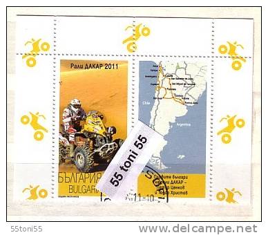 BULGARIA / BULGARIE   2011 Dakar Rally 1v+ Vignette – Used - Used Stamps