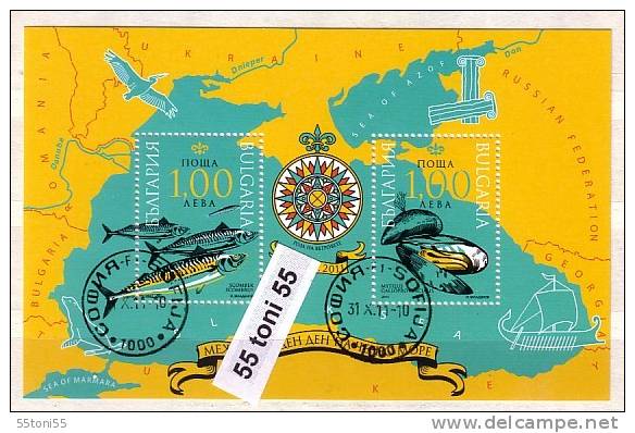 2011 International Black Sea Day S/S – Used (O)  BULGARIA / BULGARIE - Gebraucht