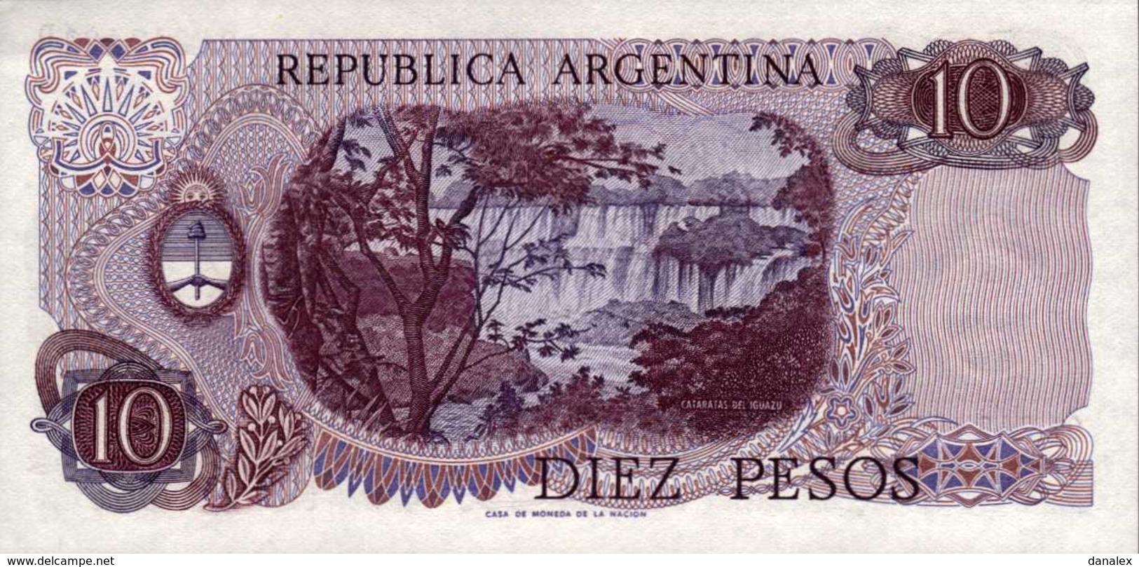 ARGENTINE  10  PESOS  De  1974nd  Pick 295  UNC/NEUF - Argentine