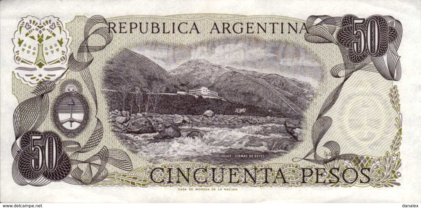 ARGENTINE  50  PESOS  De  1976nd  Pick 301a?  UNC/NEUF - Argentina