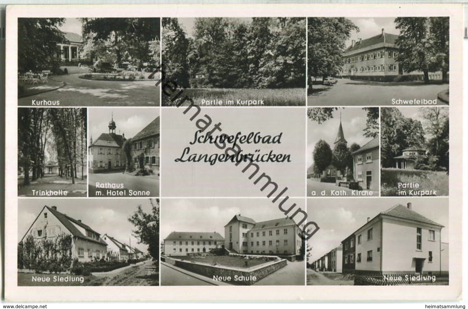 Bad Schönborn - Bad Langenbrücken - Neue Siedlung - Foto-Ansichtskarte - Bad Schoenborn