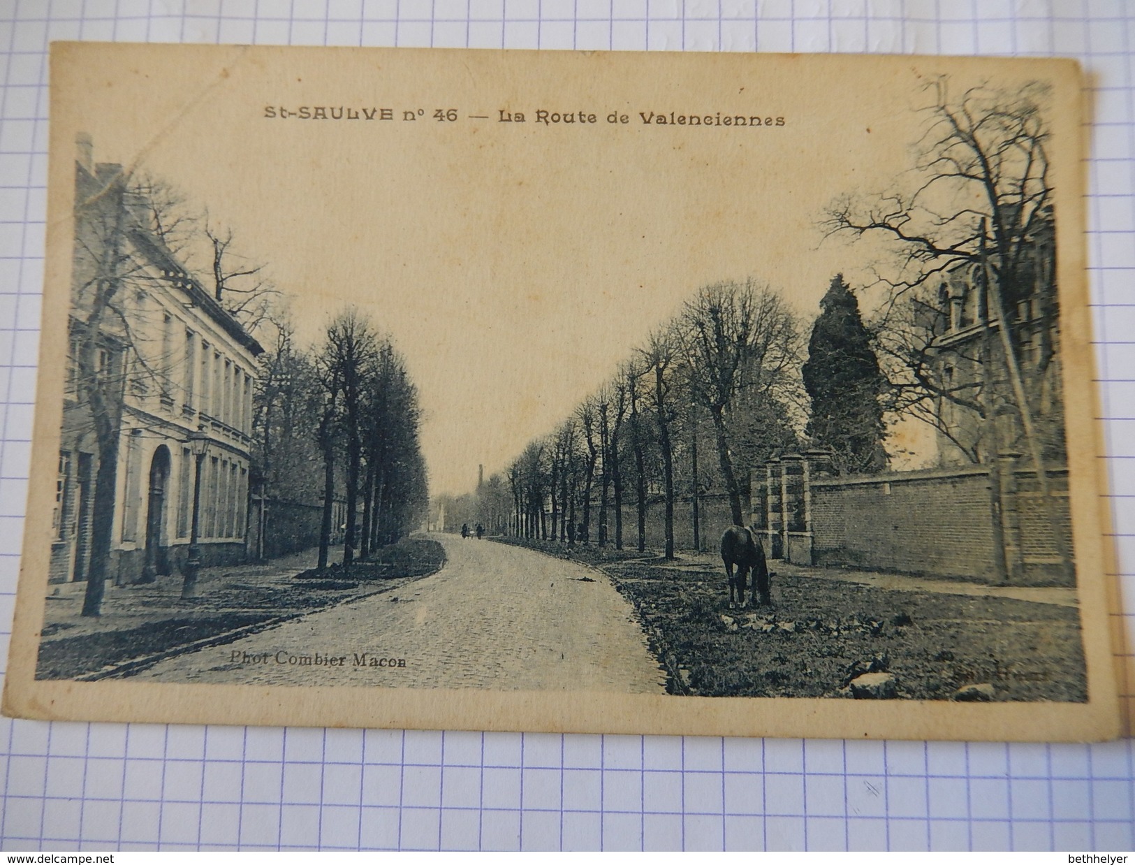 CPA - (59) - ST SAULVE - LA ROUTE DE VALENCIENNES - PHOT COMBIER MACON - R1631 - Other & Unclassified