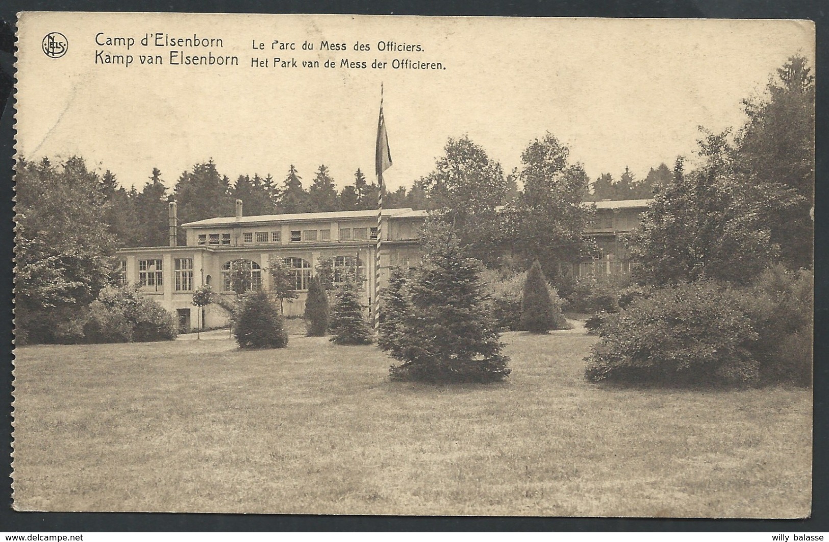 +++ CPA - CAMP D'ELSENBORN - Le Parc Du Mess Des Officiers - Nels  // - Butgenbach - Bütgenbach