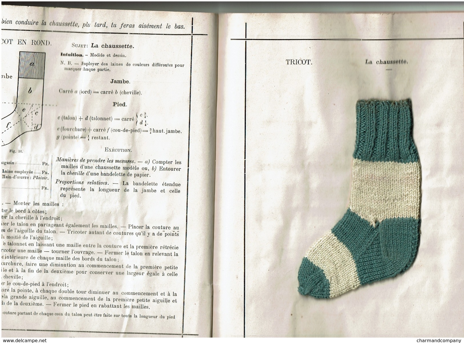 1923 & 1926 2 Cahiers Les Travaux Manuels à L'Ecole Des Filles - Cahier D'école - Couture / Tricot - 6 Scans - Andere & Zonder Classificatie