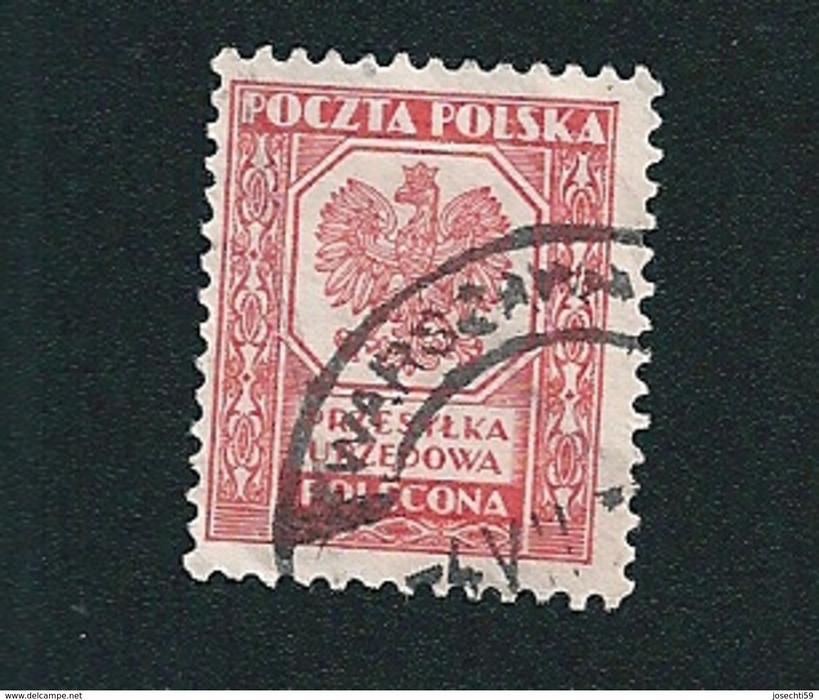 N° 20 Timbre De Service Armorie Taxe Timbre Pologne (1935) Oblitéré - Service