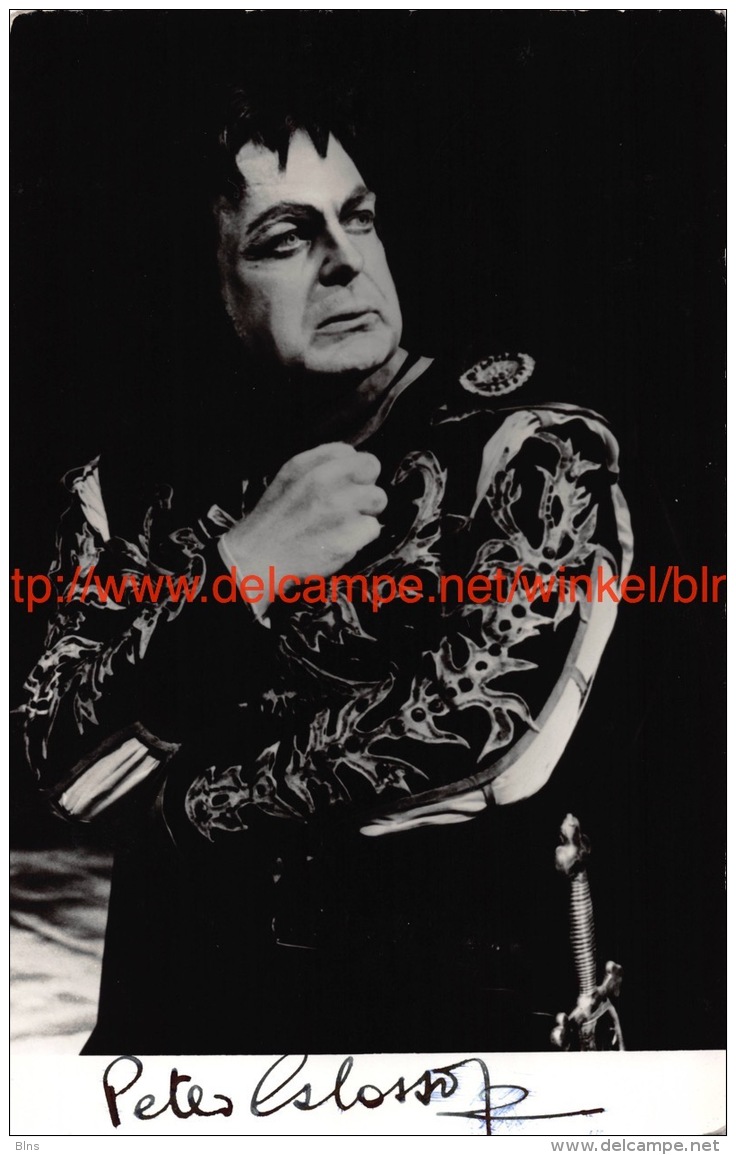 Peter Glossop Opera Signed Photo 10,5x16cm - Autogramme