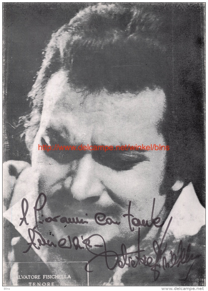 Salvatore Fisichella Opera Signed Photo 17,5x24,5cm - Autogramme